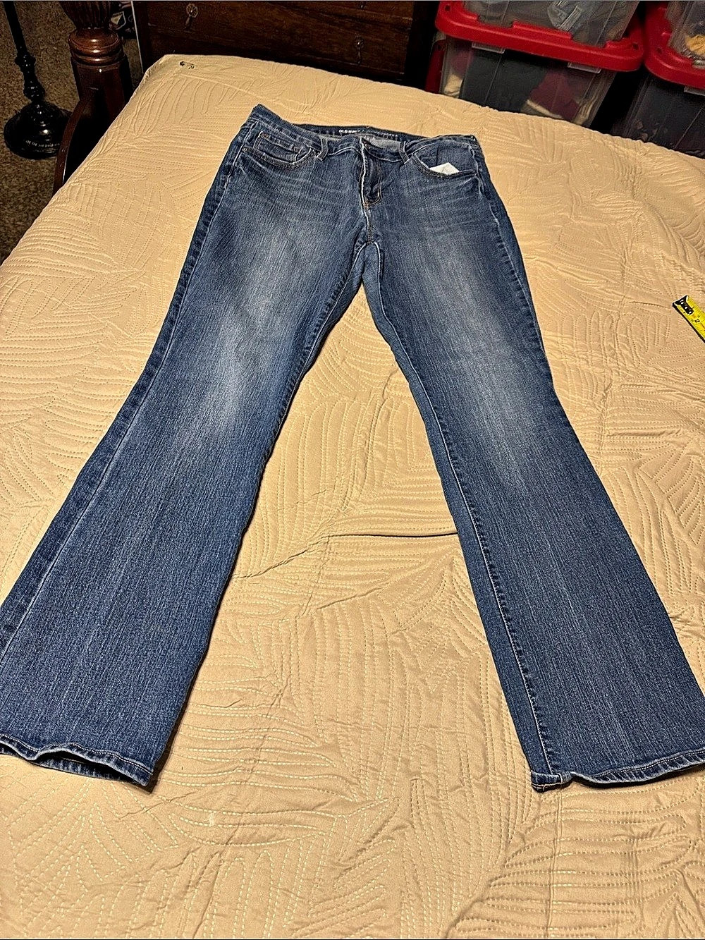 Old Navy Bootcut/Flare Profile Bootcut Jeans Blue Waist 12